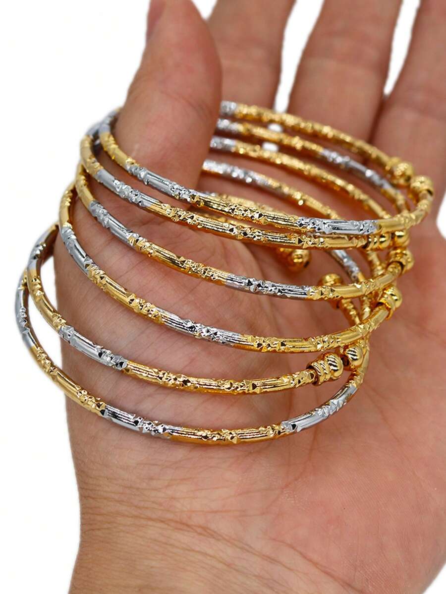 Gold African Bangles 3mm, Indian Color Wedding Jewelry Gift – Ideal for gifting, travel accessories, romantic occasions, casual style, or everyday use with elegant minimalist charm.