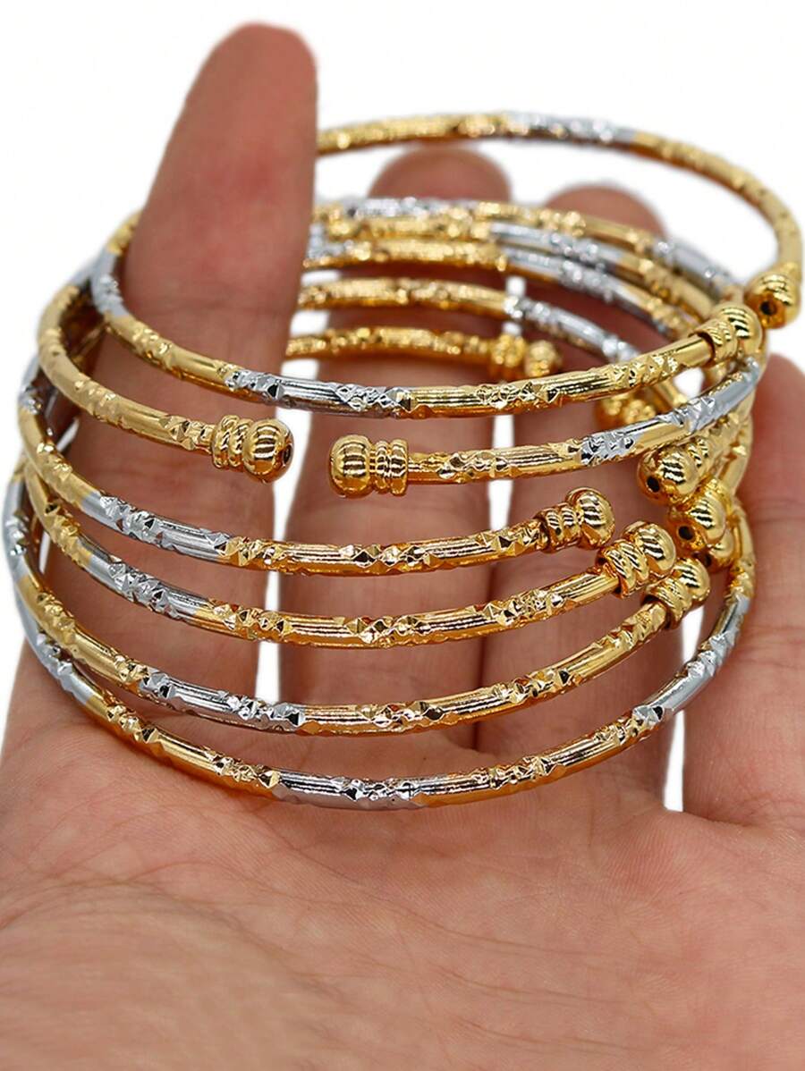Gold African Bangles 3mm, Indian Color Wedding Jewelry Gift – Ideal for gifting, travel accessories, romantic occasions, casual style, or everyday use with elegant minimalist charm.
