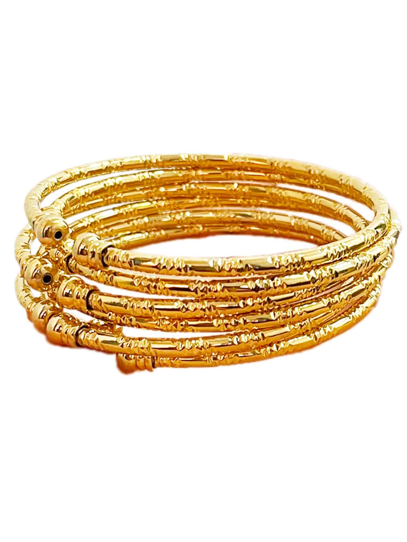 Gold African Bangles 3mm, Indian Color Wedding Jewelry Gift – Ideal for gifting, travel accessories, romantic occasions, casual style, or everyday use with elegant minimalist charm.