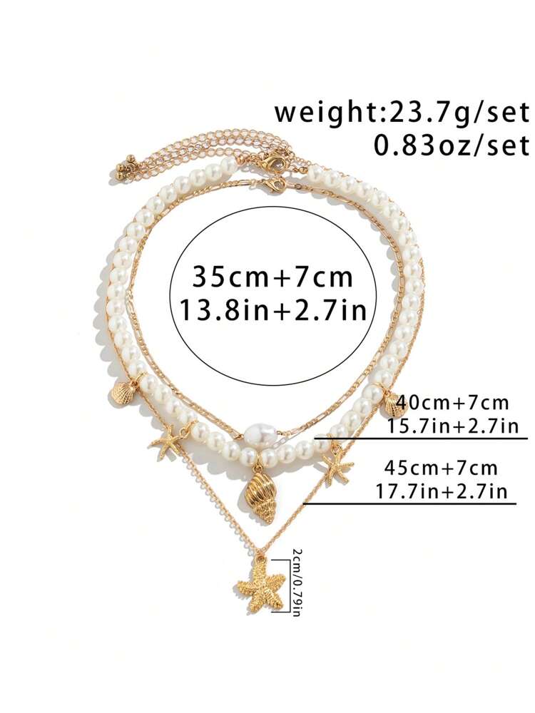 Bohemian Tassel Necklace Set, Vintage Metal Pendant with Faux Pearl Beads, Beachwear Jewelry – Ideal for gifting, travel accessories, romantic occasions, casual style, or everyday use with elegant minimalist charm.